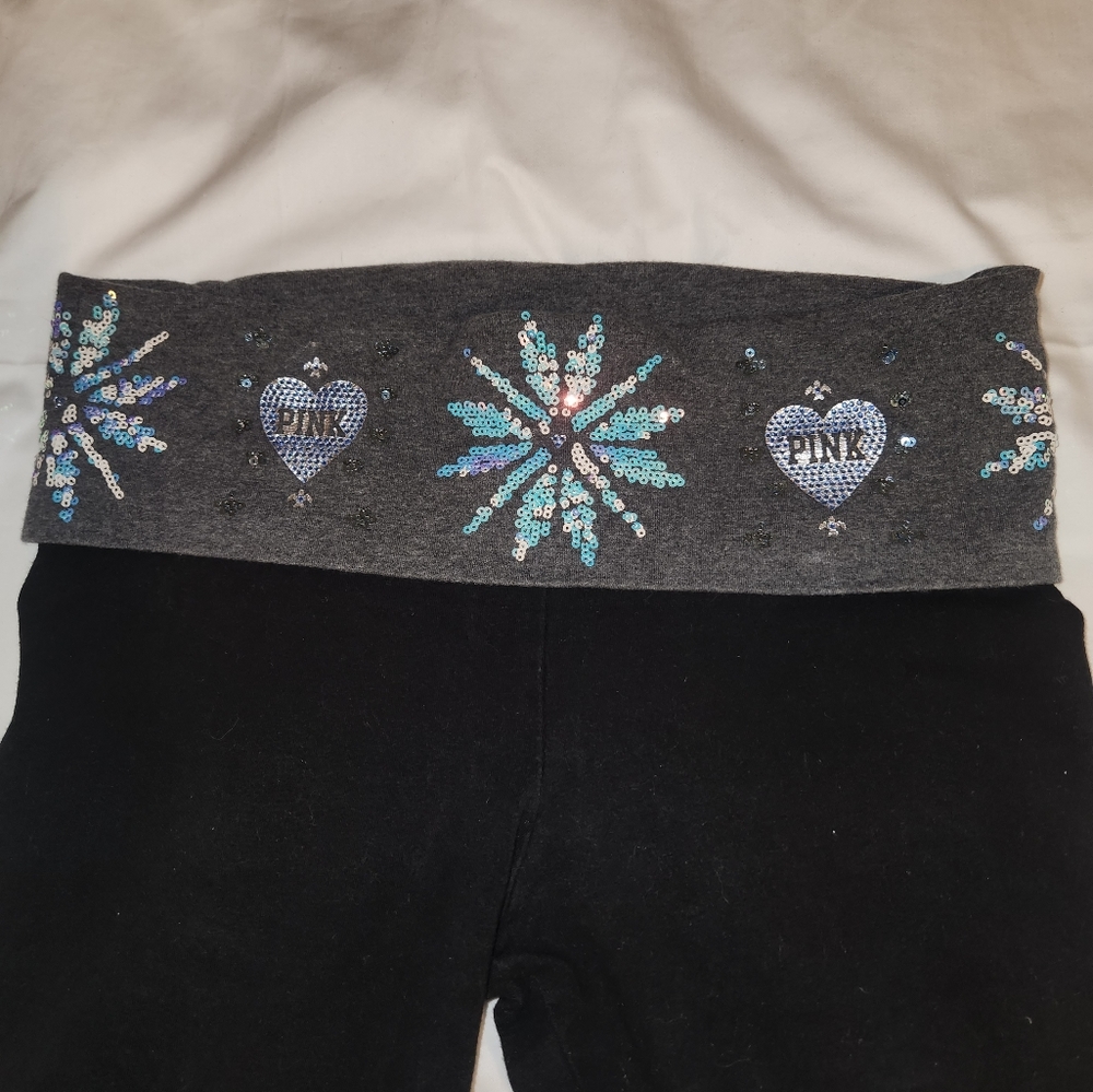 Victoria Secret PINK leggings with sequins